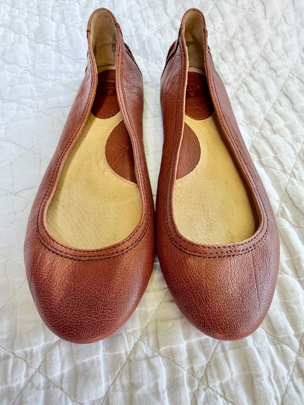 Frye Cassie Leather Ballet Flats
